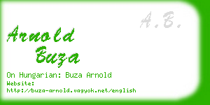 arnold buza business card